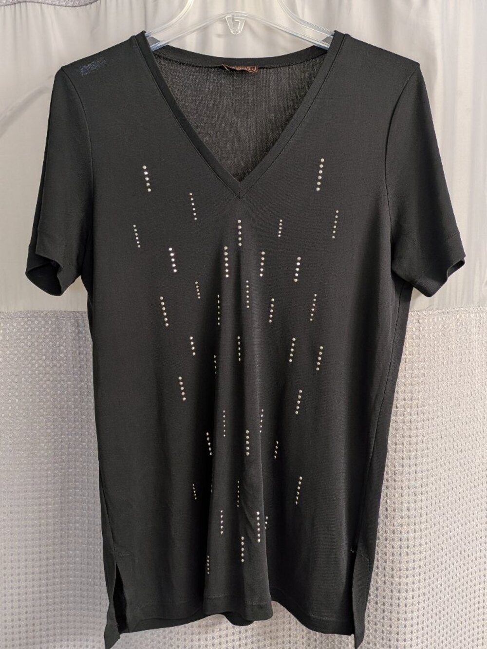Vintage Chic Black Top Made in Italy
